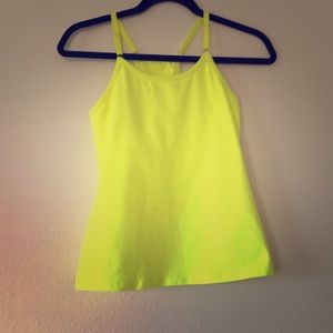 Electric yellow Beyond Yoga tank